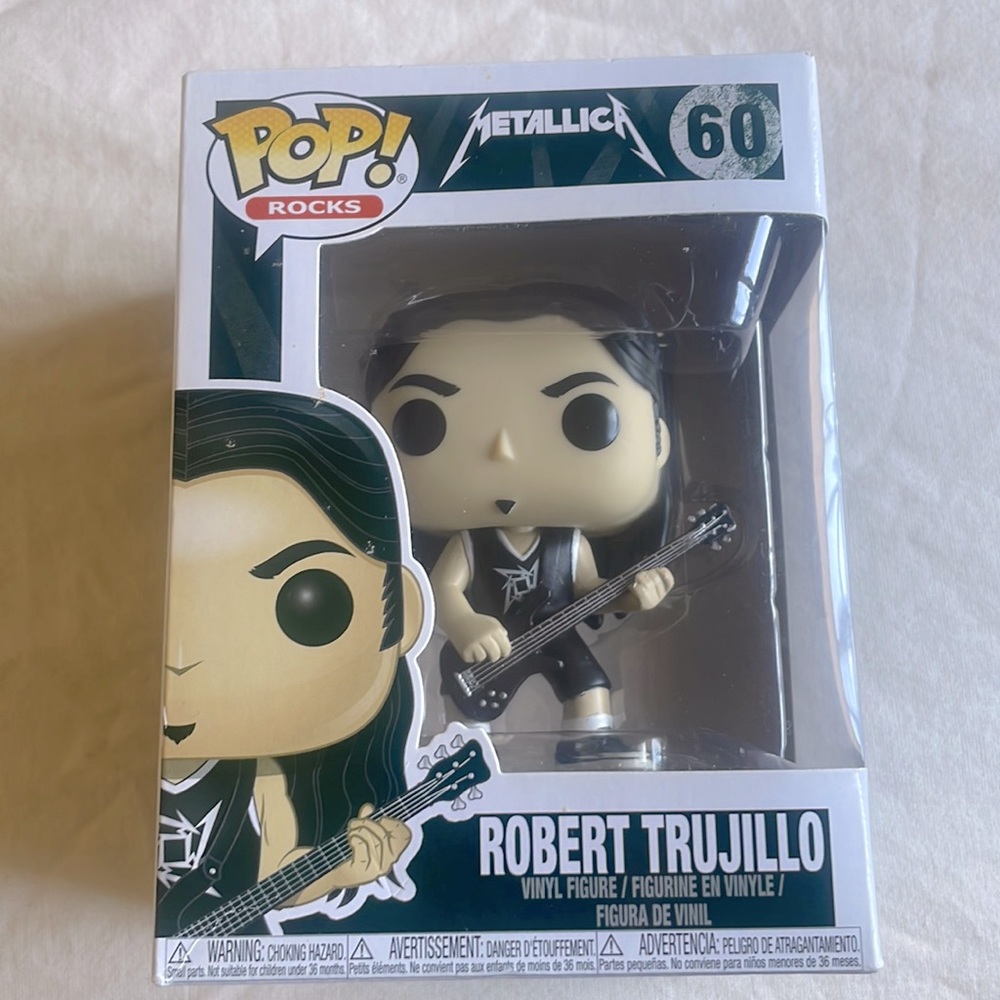 Vinyl figure. Funko Pop Rocks Metallica. Brand New in Box. Robert Trujillo.